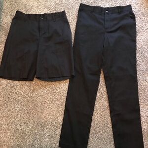 Teen girls Black Pants and Shorts Set school uniform